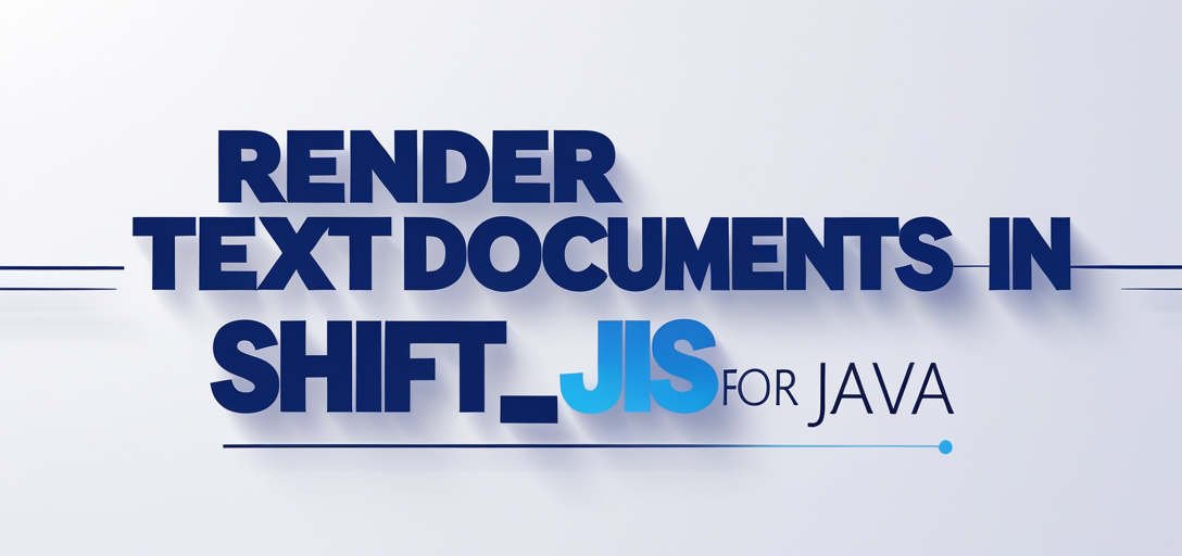 Render Text Documents in Shift_JIS with GroupDocs.Viewer for Java