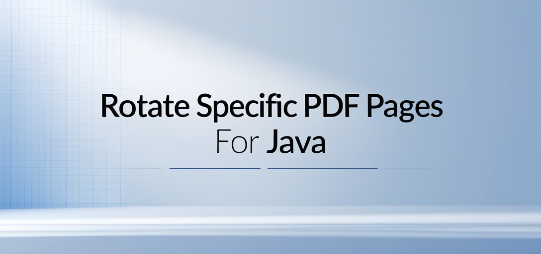 Rotate Specific PDF Pages with GroupDocs.Viewer for Java