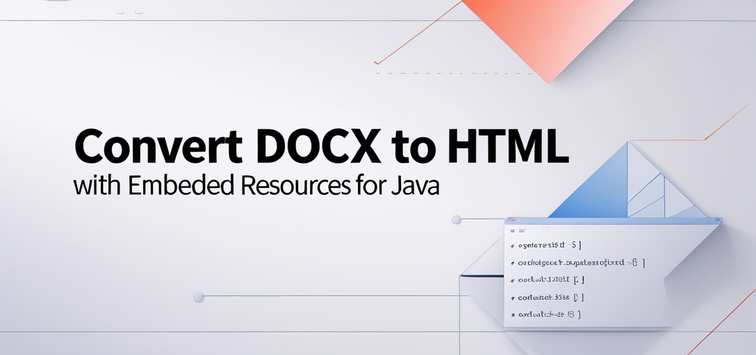 Convert DOCX to HTML with Embedded Resources with GroupDocs.Viewer for Java