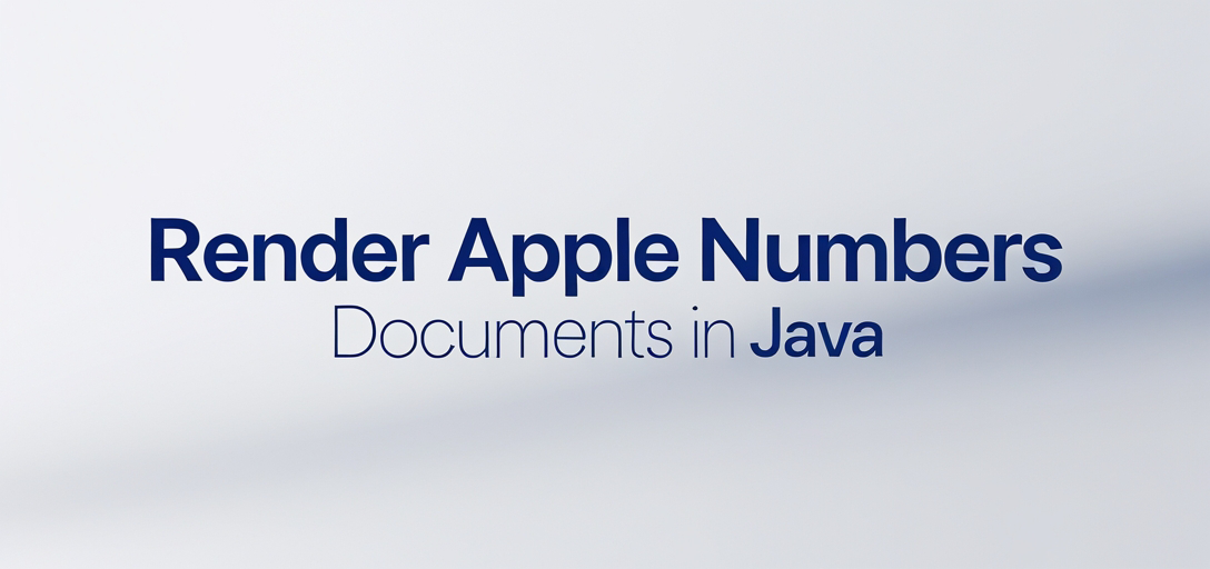 Render Apple Numbers Documents with GroupDocs.Viewer for Java