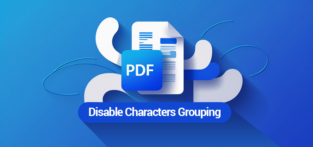 Desabilitar agrupamento de caracteres em PDF com GroupDocs.Viewer .NET