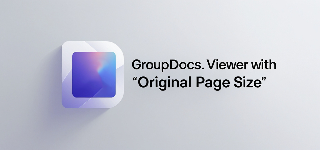 Renderizar PDF com tamanho de página original com GroupDocs.Viewer .NET