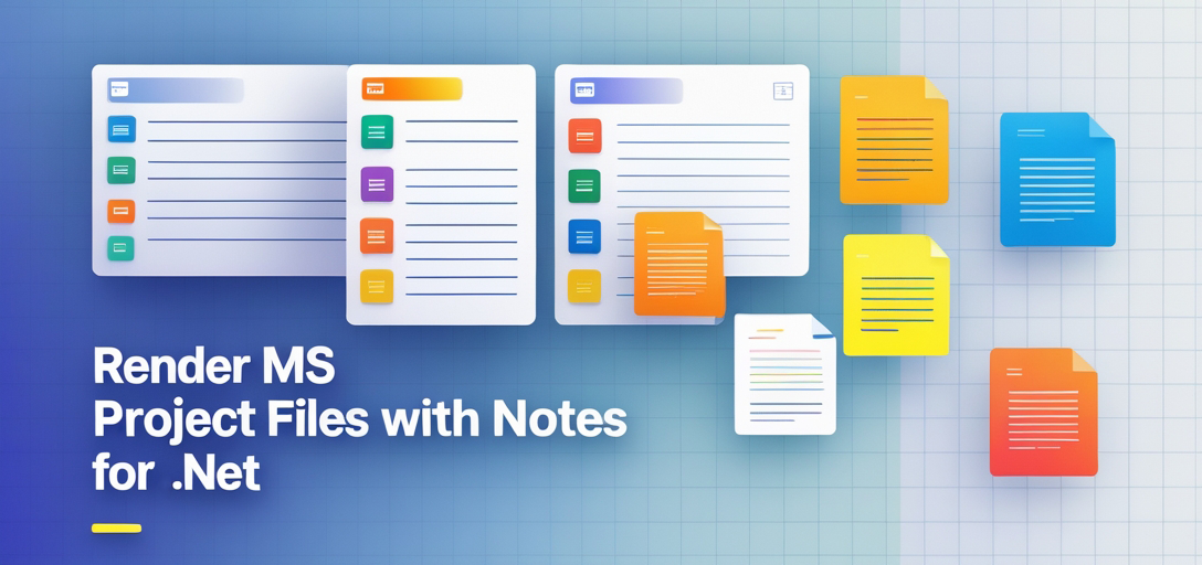 Render MS Project Files with Notes with GroupDocs.Viewer .NET