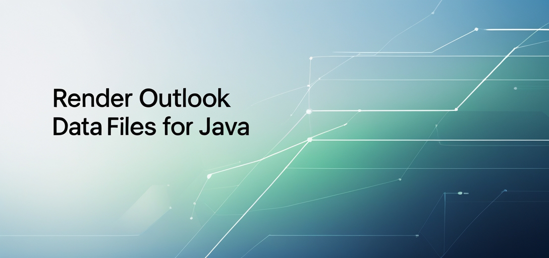 Render Outlook Data Files with GroupDocs.Viewer for Java