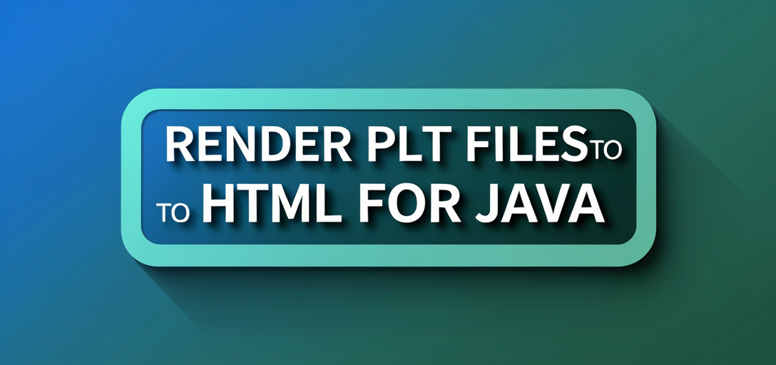Render PLT Files to HTML with GroupDocs.Viewer for Java