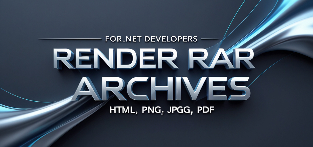 Render RAR Archives to HTML, JPG, PNG, and PDF Formats with GroupDocs.Viewer .NET