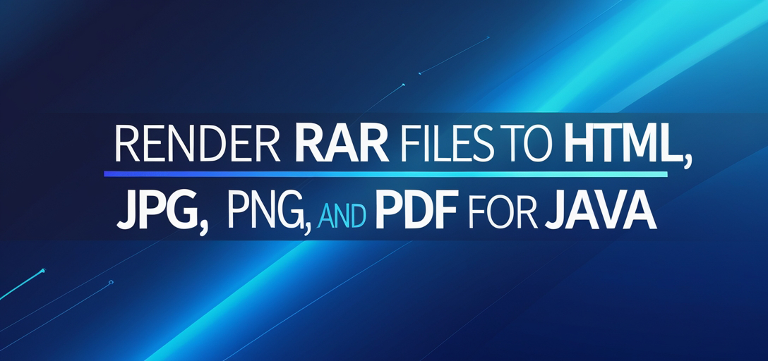 Render RAR Files to HTML, JPG, PNG, and PDF with GroupDocs.Viewer for Java