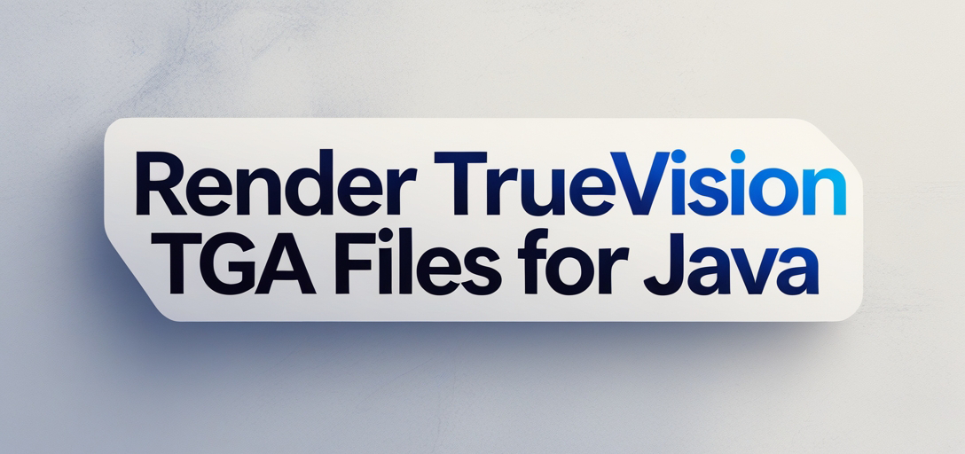Render Truevision TGA Files with GroupDocs.Viewer for Java