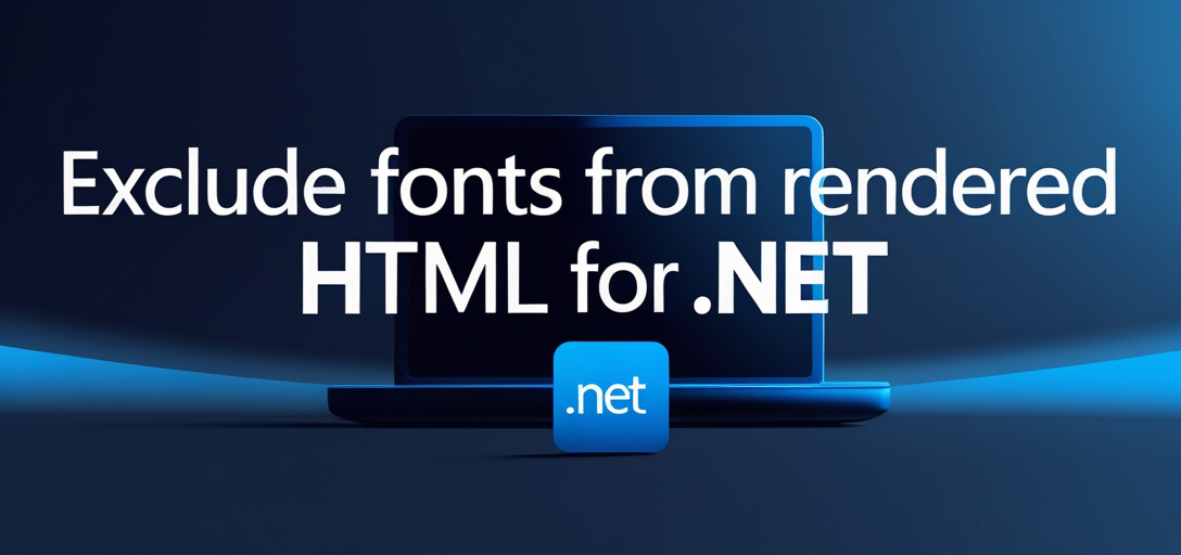 Exclude Fonts from Rendered HTML with GroupDocs.Viewer .NET