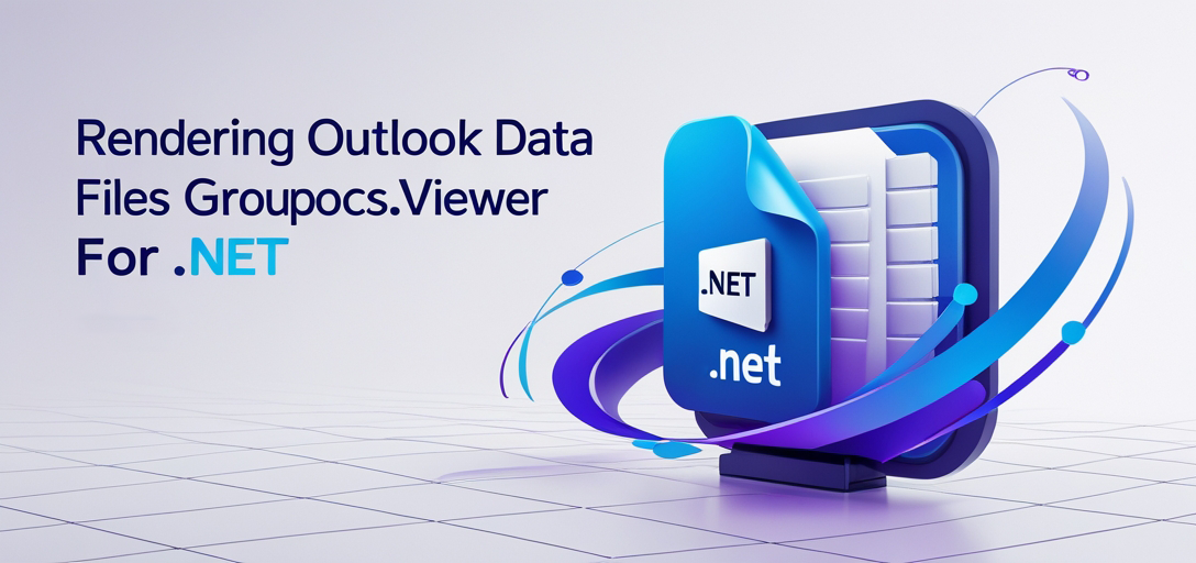 Rendern von Outlook-Datendateien (PST, OST) mit GroupDocs.Viewer .NET