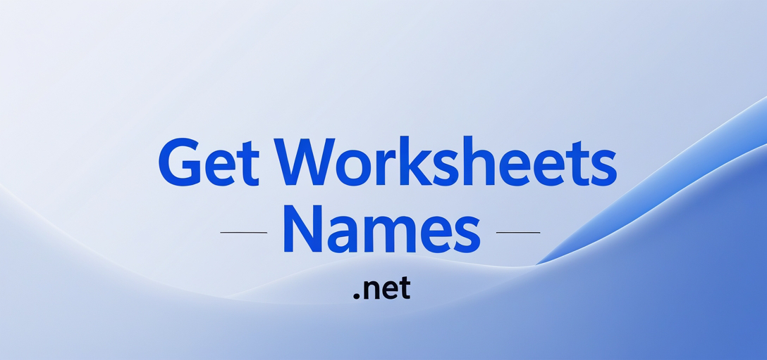 Get Worksheets Names with GroupDocs.Viewer .NET